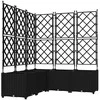 Sodo vazonas 5 vnt. Juoda 120 x 120 x 143 cm PP