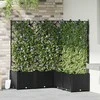 Sodo vazonas 5 pcs Juodas 120 x 120 x 143 cm Plastmasė