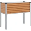 Sodo vazonas Šviesiai rudas 100 x 45 x 90 cm Cinkuota plienas