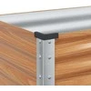 Sodo vazonas Šviesiai rudas 100 x 45 x 90 cm Cinkuota plienas