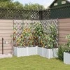 Sodo vazonas 5 pcs Baltas 120 x 120 x 142 cm Plastmasė