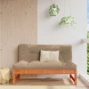 Sodo vidurinė sofa Tvirtas pušies medis Vaško Ruda