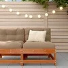 Sodo vidurinė sofa Tvirtas pušies medis Vaško Ruda