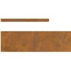 Vejo kraštas 450 x 15 cm Atmosferos poveikiui atsparus plienas