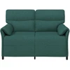 Dvitaškė sofa 2 vietos Tamsiai žalia 138 x 83 x 95 cm Audinys