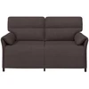Dvitaškė sofa 2 vietos Tamsiai rudas 158 x 83 x 95 cm Audinys