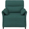 1 vietos sofa Tamsiai žalia 88 x 83 x 95 cm Audinys