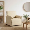 1 vietos sofa Kreminė 88 x 83 x 95 cm Audinys