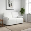 Dvitaškė sofa 2 vietos Balta 158 x 83 x 95 cm Audinys