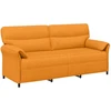 3-Vietis Sofa 3 vietos Tamsiai geltona 198 x 83 x 95 cm Audinys