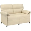 Dvitaškė sofa 2 vietos Kreminė 138 x 83 x 95 cm Audinys
