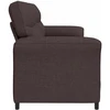 Dvitaškė sofa 2 vietos Tamsiai rudas 138 x 83 x 95 cm Audinys