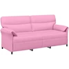 3-Vietis Sofa 3 vietos Rožinė 198 x 83 x 95 cm Audinys