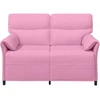 Dvitaškė sofa 2 vietos Rožinė 138 x 83 x 95 cm Audinys