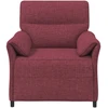 1 vietos sofa Vyno raudona 88 x 83 x 95 cm Audinys