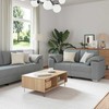 Sofa 2 pcs Šviesiai pilka 219 x 80 x 82 cm audinys