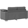 Sofa 2 pcs Tamsiai pilka 219 x 80 x 82 cm audinys