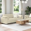 Sofa 2 pcs Smėlio 219 x 80 x 82 cm Lino mišinio audinys