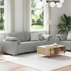 Sofa 2 pcs Debesų pilka 219 x 80 x 82 cm audinys