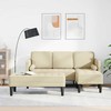 Sofa Sofos komplektas 2 vnt. Kreminė Poliesteris