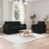 Sofa 2 pcs Juoda Metalas