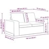 Sofa 2 pcs Juoda Metalas
