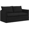 Sofa Sofos komplektas 2 pcs Juoda 156 x 82 x 85 cm Audinys