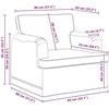 Sofa Sofos komplektas 2 pcs Kreminė 201 x 80 x 85 cm audinys