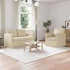 Sofa 2 pcs Kreminė Metalas