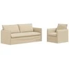 Sofa 2 pcs Kreminė Metalas