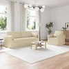 Sofa Sofos komplektas 2 pcs Kreminė 198 x 78 x 80 cm audinys