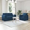 Sofa Sofos komplektas 2 pcs Mėlyna 158 x 78 x 80 cm audinys