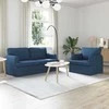 Sofa Sofos komplektas 2 pcs Mėlyna 162 x 80 x 85 cm audinys