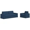 Sofa Sofos komplektas 2 pcs Mėlyna 222 x 80 x 82 cm audinys