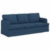 Sofa Sofos komplektas 2 pcs Mėlyna 222 x 80 x 82 cm audinys