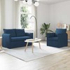 Sofa Sofos komplektas 2 pcs Mėlyna 136 x 82 x 85 cm Audinys