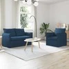 Sofa Sofos komplektas 2 pcs Mėlyna 136 x 82 x 85 cm Audinys
