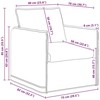 Sofa Sofos komplektas 2 pcs Mėlyna 196 x 82 x 85 cm Audinys