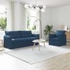 Sofa Sofos komplektas 2 pcs Mėlyna 196 x 82 x 85 cm Audinys