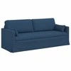 Sofa Sofos komplektas 2 pcs Mėlyna 198 x 78 x 80 cm audinys