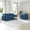 Sofa Sofos komplektas 2 pcs Mėlyna 198 x 78 x 80 cm audinys