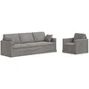 Sofos komplektas 2 pcs Šviesiai pilka 228 x 78 x 80 cm Aksomas