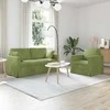 Sofa Sofos komplektas 2 pcs Šviesiai žalia 158 x 78 x 80 cm Aksomas
