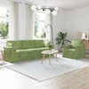 Sofa Sofos komplektas 2 pcs Šviesiai žalia 228 x 78 x 80 cm Aksomas