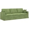 Sofa Sofos komplektas 2 pcs Šviesiai žalia 228 x 78 x 80 cm Aksomas