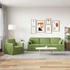 Sofa Sofos komplektas 2 pcs Šviesiai žalia 228 x 78 x 80 cm Aksomas
