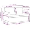 Sofa 2 pcs Tamsiai pilka Metalas