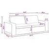 Sofa 2 pcs Tamsiai pilka Metalas