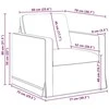 Sofa Sofos komplektas 2 pcs Tamsiai pilka 228 x 78 x 80 cm Aksomas
