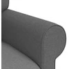 Sofa 2 pcs Tamsiai pilka Metalas